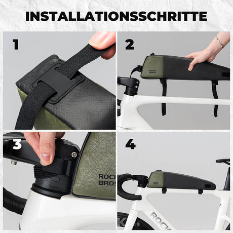 2-in-1 Oberrohrtasche Wasserabweisend aus Tyvek® mit Schultergurt 0,9L