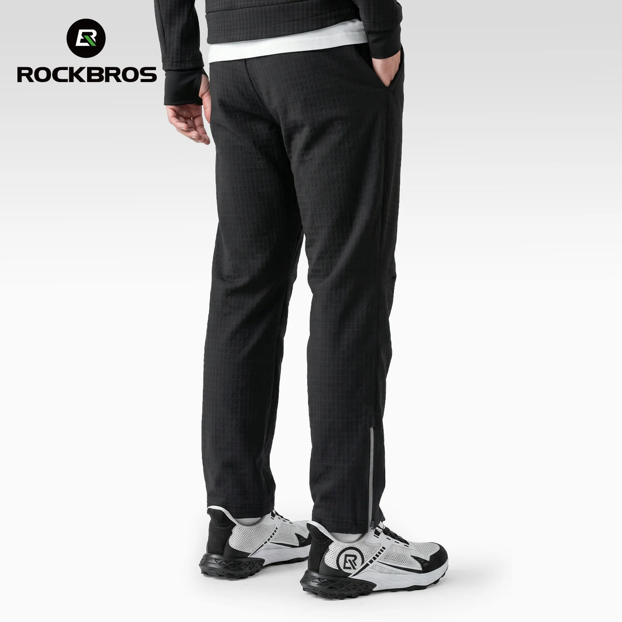 ROCKBROS WindStop Fleece - Lange Fahrradhose Winter