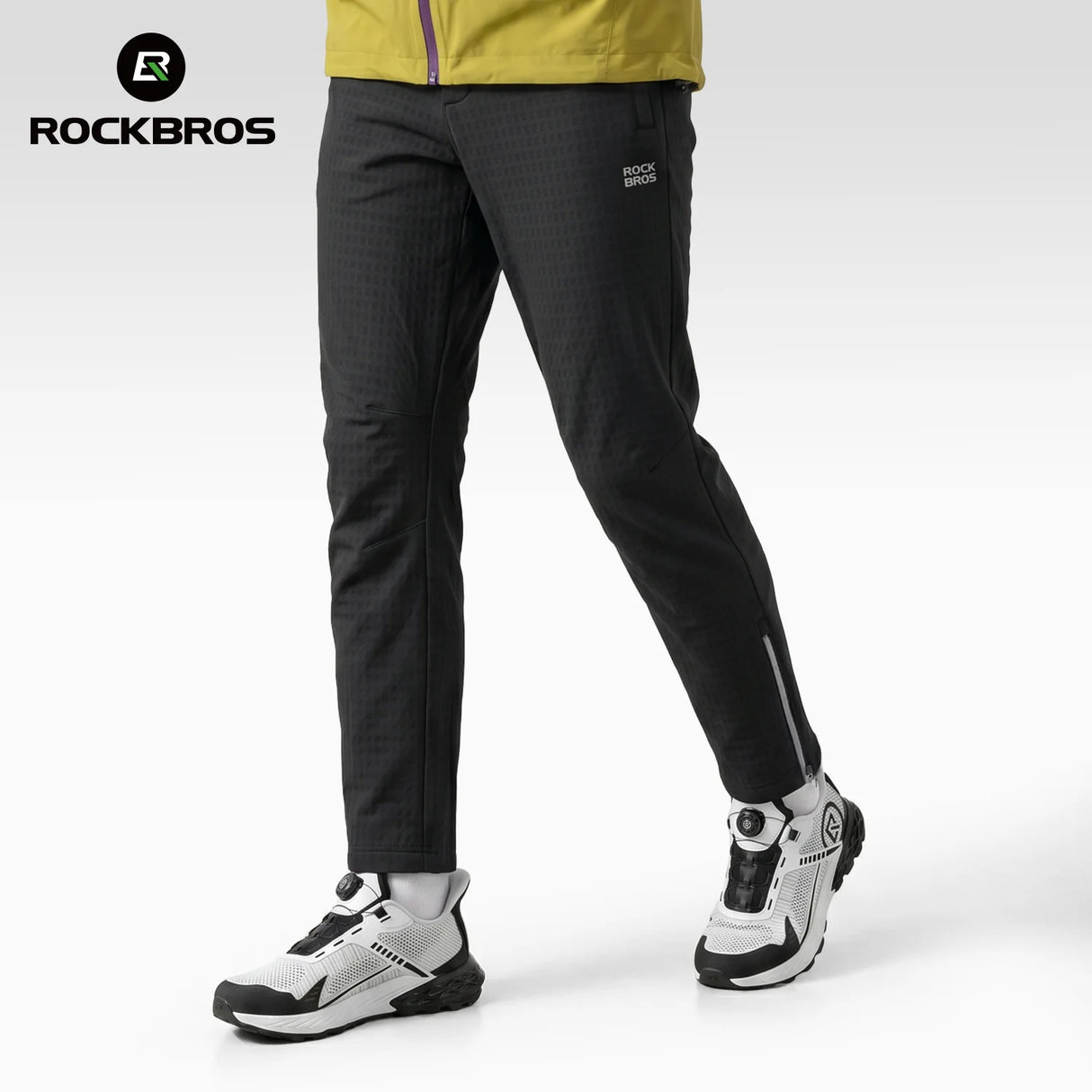 ROCKBROS WindStop Fleece - Lange Fahrradhose Winter