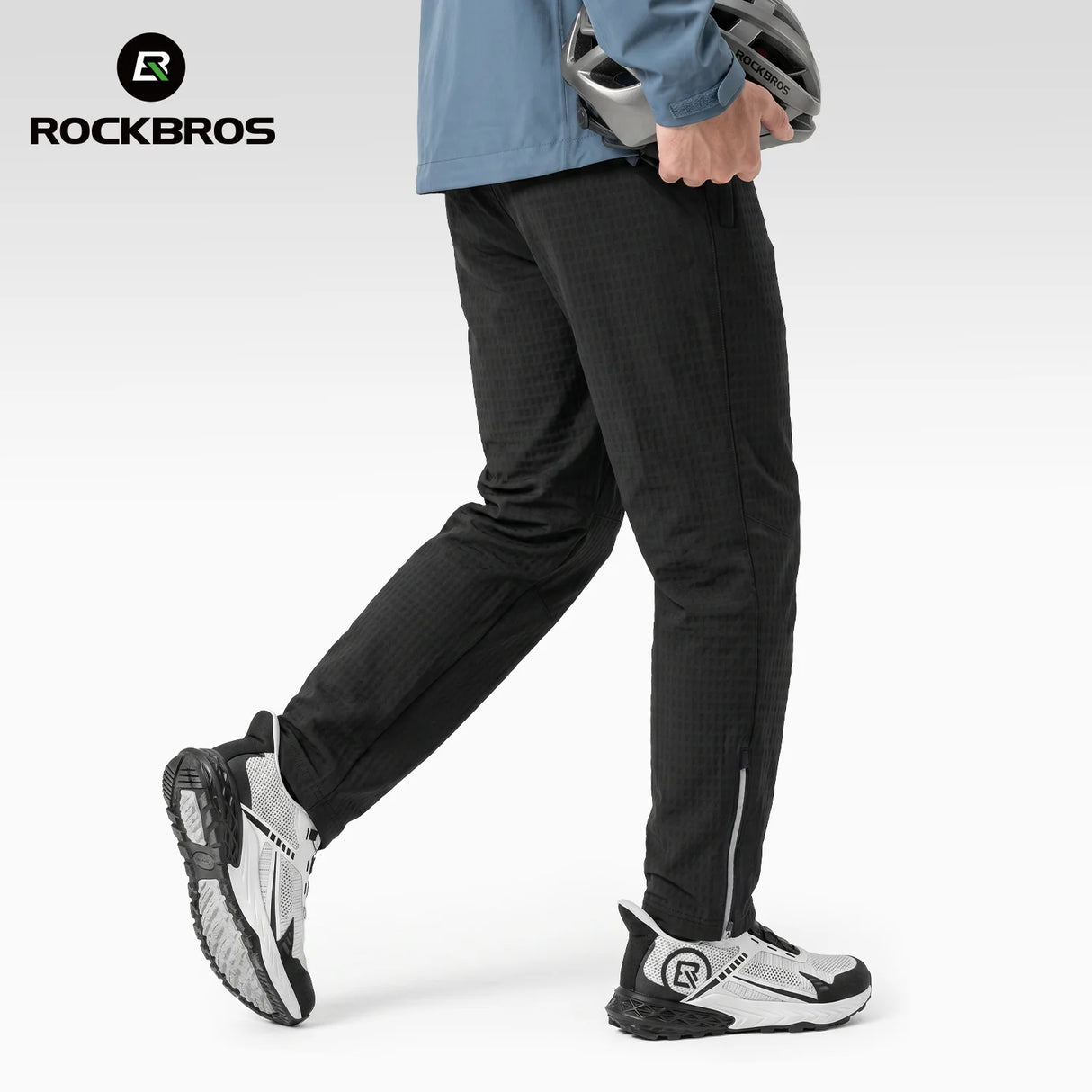 ROCKBROS WindStop Fleece - Lange Fahrradhose Winter