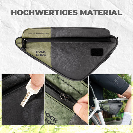 2-in-1 Rahmentasche Wasserabweisend aus Tyvek® mit Schultergurt 0.7L