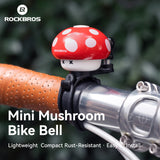 Rockbros Fahrradklingel Pilzform, Vintage & Cartoon für Rennrad, MTB, Klapprad & Kinderfahrrad