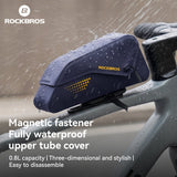 ROCKBROS wasserdichte Fahrrad-Oberrohrtasche 0,8 L