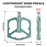 ROCKBROS aluminum platform pedals 9/16 inch for MTB e-bike city bike