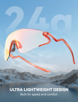 Photochrome Fahrradbrille mit UV400 Schutz
