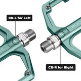 ROCKBROS aluminum platform pedals 9/16 inch for MTB e-bike city bike