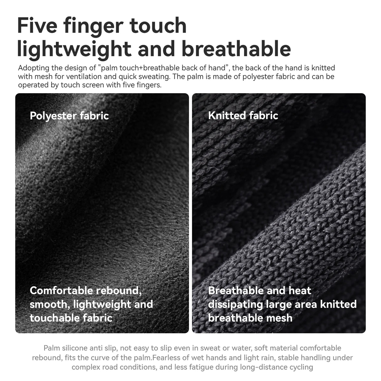 ROCKBROS TouchFlex All-Season Fahrradhandschuhe Lang