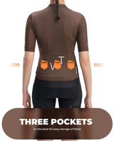 TVI Women's Cycling Jersey - Digital Dune for MTB & Road Cycling