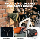 ROCKBROS Fahrrad Satteltasche 0,6L Magnetisch Dreieckig Wasserdicht Rennrad MTB