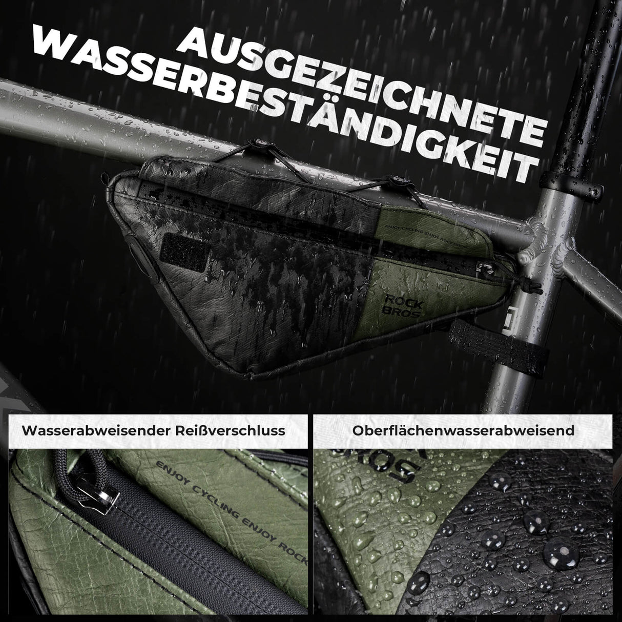 2-in-1 Rahmentasche Wasserabweisend aus Tyvek® mit Schultergurt 0.7L