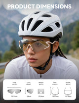 Photochrome Fahrradbrille mit UV400 Schutz