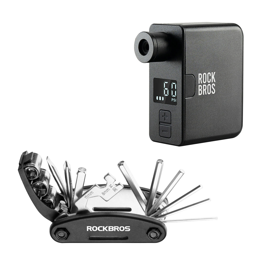 Werkzeug-Set: Elektrische Luftpumpe + Multitool – ROCKBROS-DE