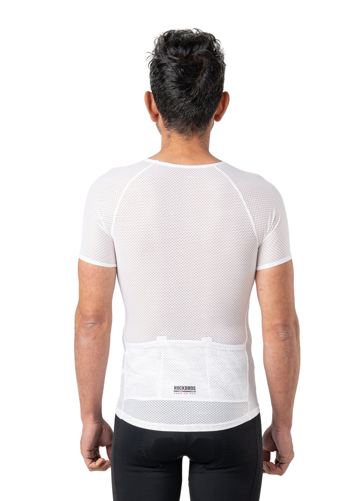 ROCKBROS Road-to-Sky Cycling Short-Sleeved Base Layer #Color_White