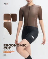 TVI Women's Cycling Jersey - Digital Dune for MTB & Road Cycling