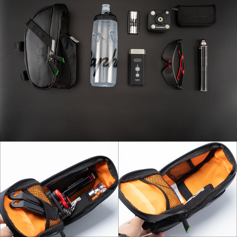 Load image into Gallery viewer, ROCKBROS waterproof saddle bag with bottle holder for MTB road bike

