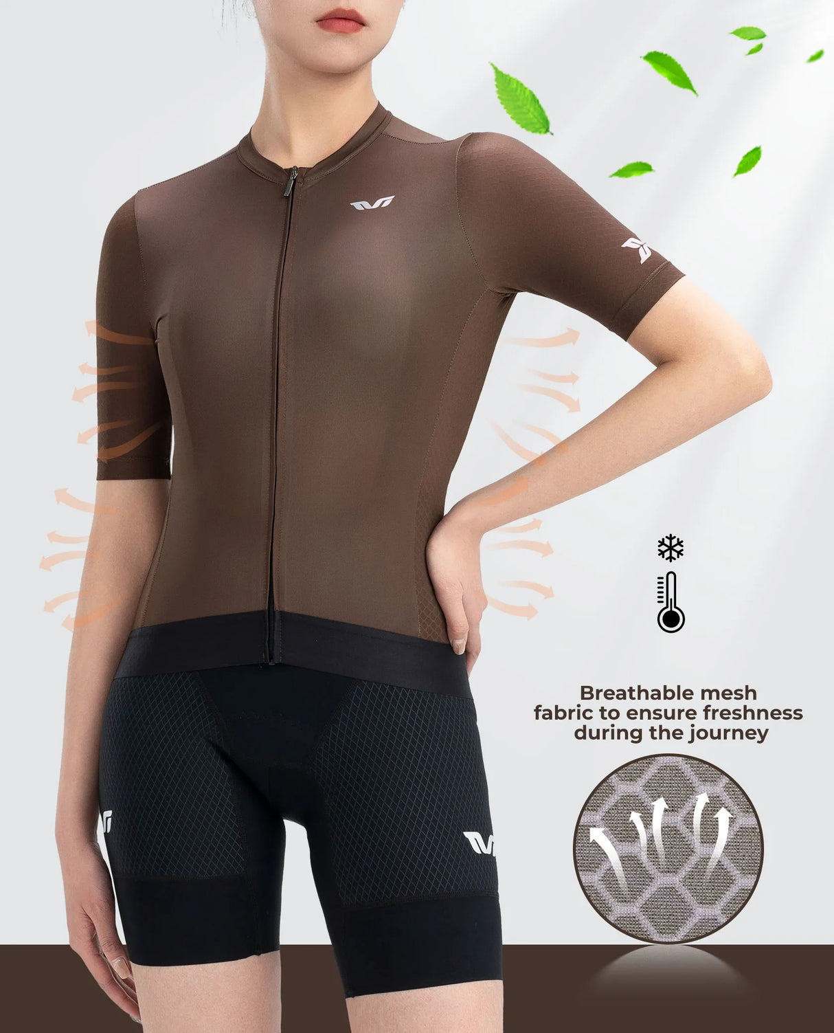 TVI Women's Cycling Jersey - Digital Dune for MTB & Road Cycling