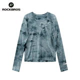 Rockbros Langarm Laufshirt Merinowolle, atmungsaktiv & schnell trocknend für Outdoor, Wandern & Radfahren