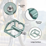 ROCKBROS aluminum platform pedals 9/16 inch for MTB e-bike city bike
