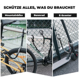 E-Scooter Schloss mit 59,5 cm Stahlkette, Fahrradschloss für Roller & Fahrrad