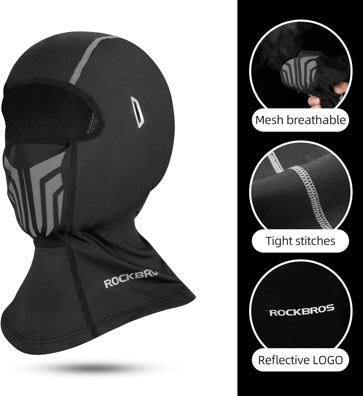 ROCKBROS Balaclava Lightweight UV Protection Face Cover #Style_Short
