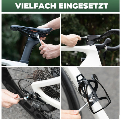8‑in‑1 Mini‑Fahrrad‑Ratsche Multitool – Kompakt & leicht, Metalllegierung