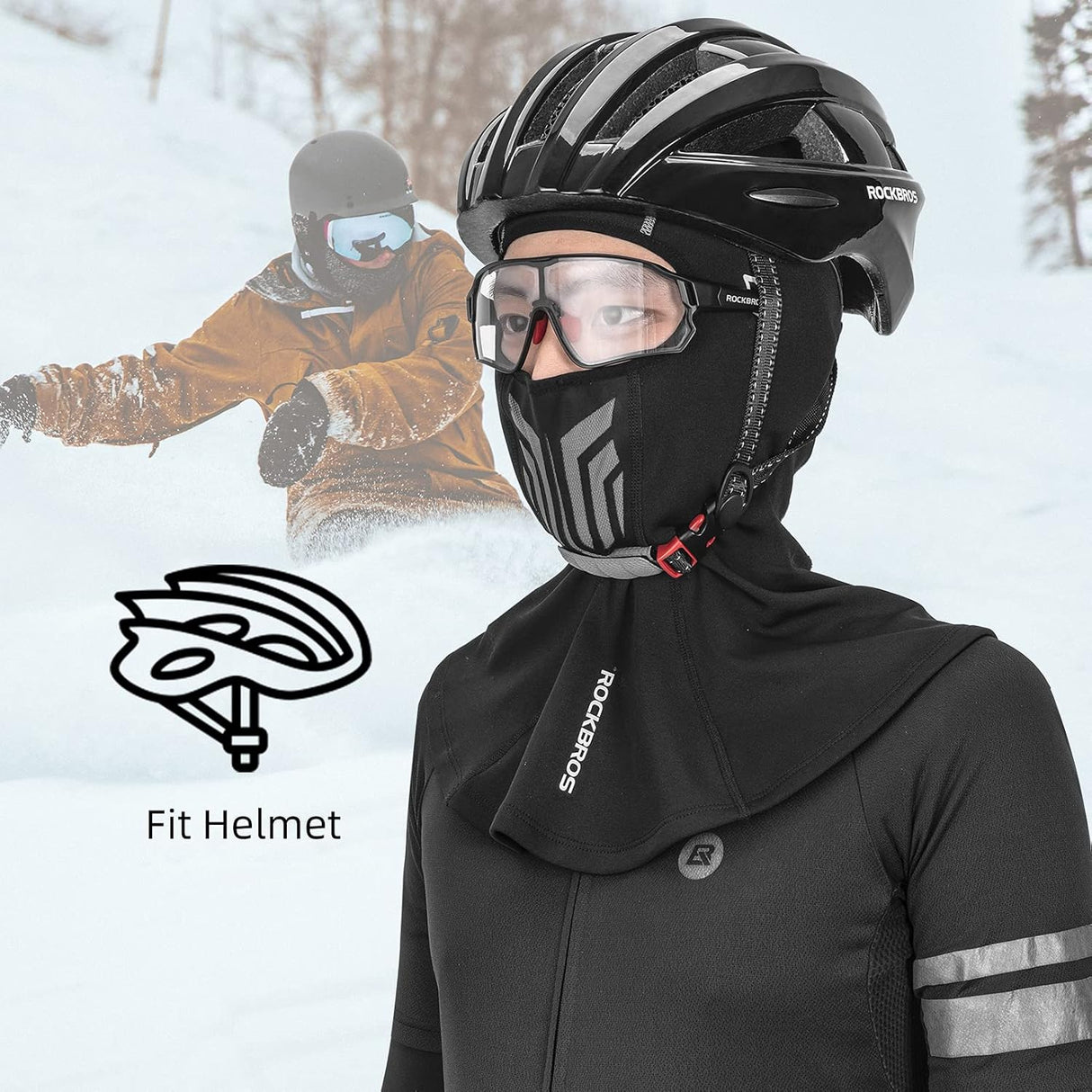 ROCKBROS Balaclava Lightweight UV Protection Face Cover #Style_Long