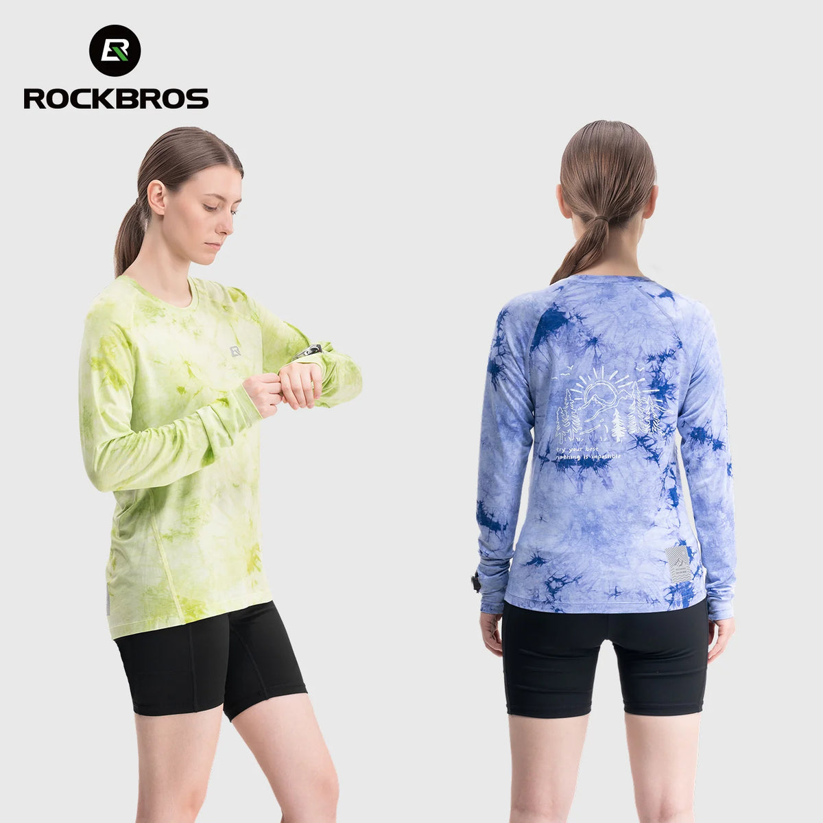 Rockbros Langarm Laufshirt Merinowolle, atmungsaktiv & schnell trocknend für Outdoor, Wandern & Radfahren