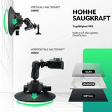 Action‑Kamera‑Saugnapfhalterung – Mit Pumpe & Magic Arm
