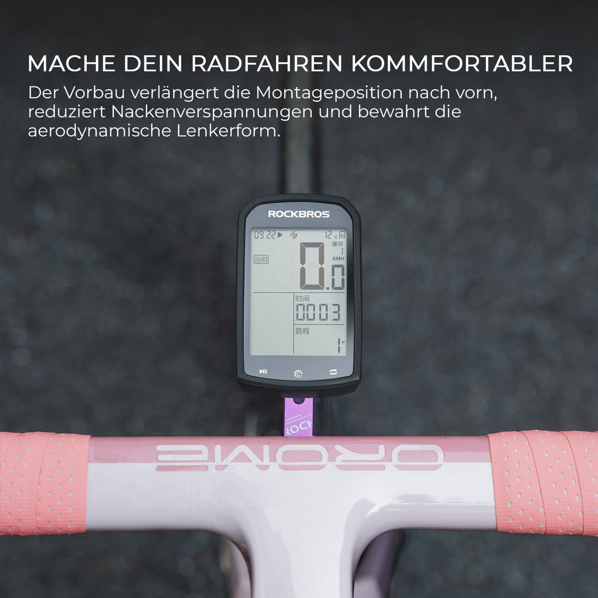 Aero Fahrradcomputer Halterung mit Schnellverschluss Leichtbau Lenkerv – ROCKBROS-DE