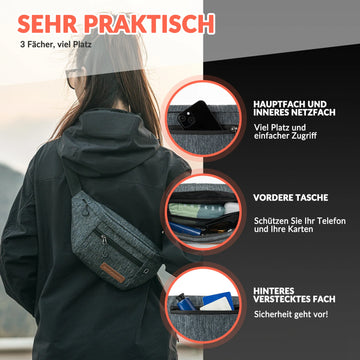 gürteltasche rennrad Bauchtasche 1,5L Gürteltasche mit Verstellbarem Gürtel Hüfttasche –  ROCKBROS-DE