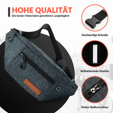 gürteltasche rennrad Bauchtasche 1,5L Gürteltasche mit Verstellbarem Gürtel Hüfttasche – ROCKBROS-DE