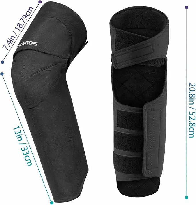 Beinlinge Knieschutz Winter – 1 Paar Wärmende Knieschoner mit Fleece & Winddichtung