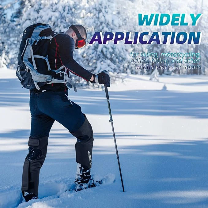 Beinlinge Knieschutz Winter – 1 Paar Wärmende Knieschoner mit Fleece & Winddichtung