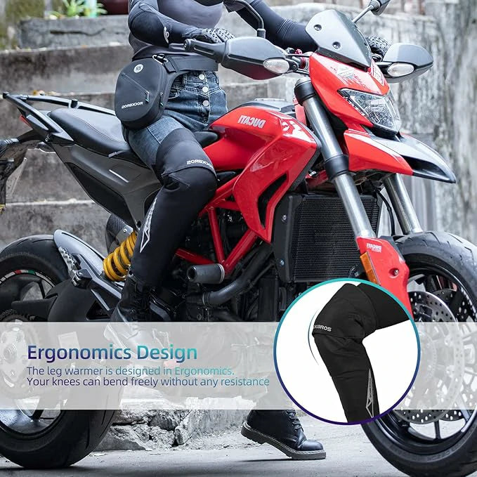 Beinlinge Knieschutz Winter – 1 Paar Wärmende Knieschoner mit Fleece & Winddichtung