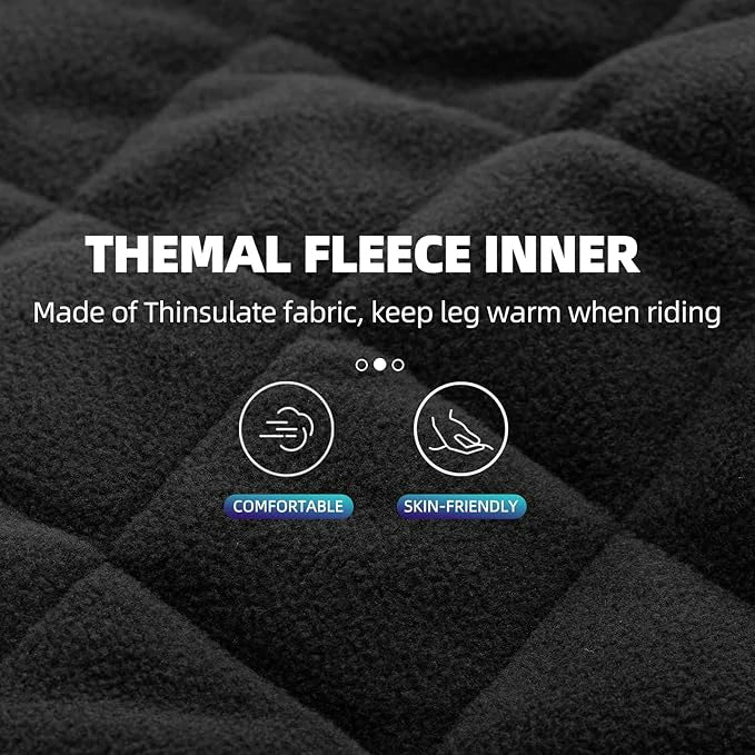 Beinlinge Knieschutz Winter – 1 Paar Wärmende Knieschoner mit Fleece & Winddichtung