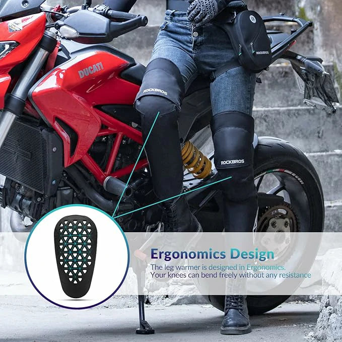 Beinlinge Knieschutz Winter – 1 Paar Wärmende Knieschoner mit Fleece & Winddichtung