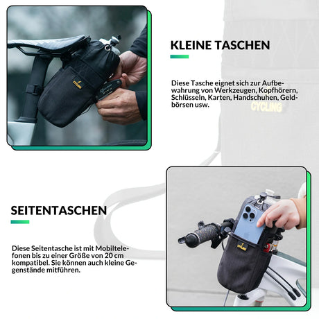 Bikepacking Feedbag – 1 L isoliert, mit Schultergurt