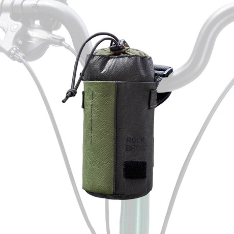 Bikepacking Feedbag Lenkertasche 0,7 L Schwarz-Grün