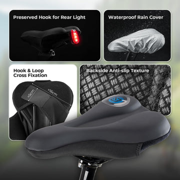 fahrradsattel cover ROCKBROS Fahrrad Sattelbezug wasserdichtem Fahrradsattel Gelüberzug – ROCKBROS-DE