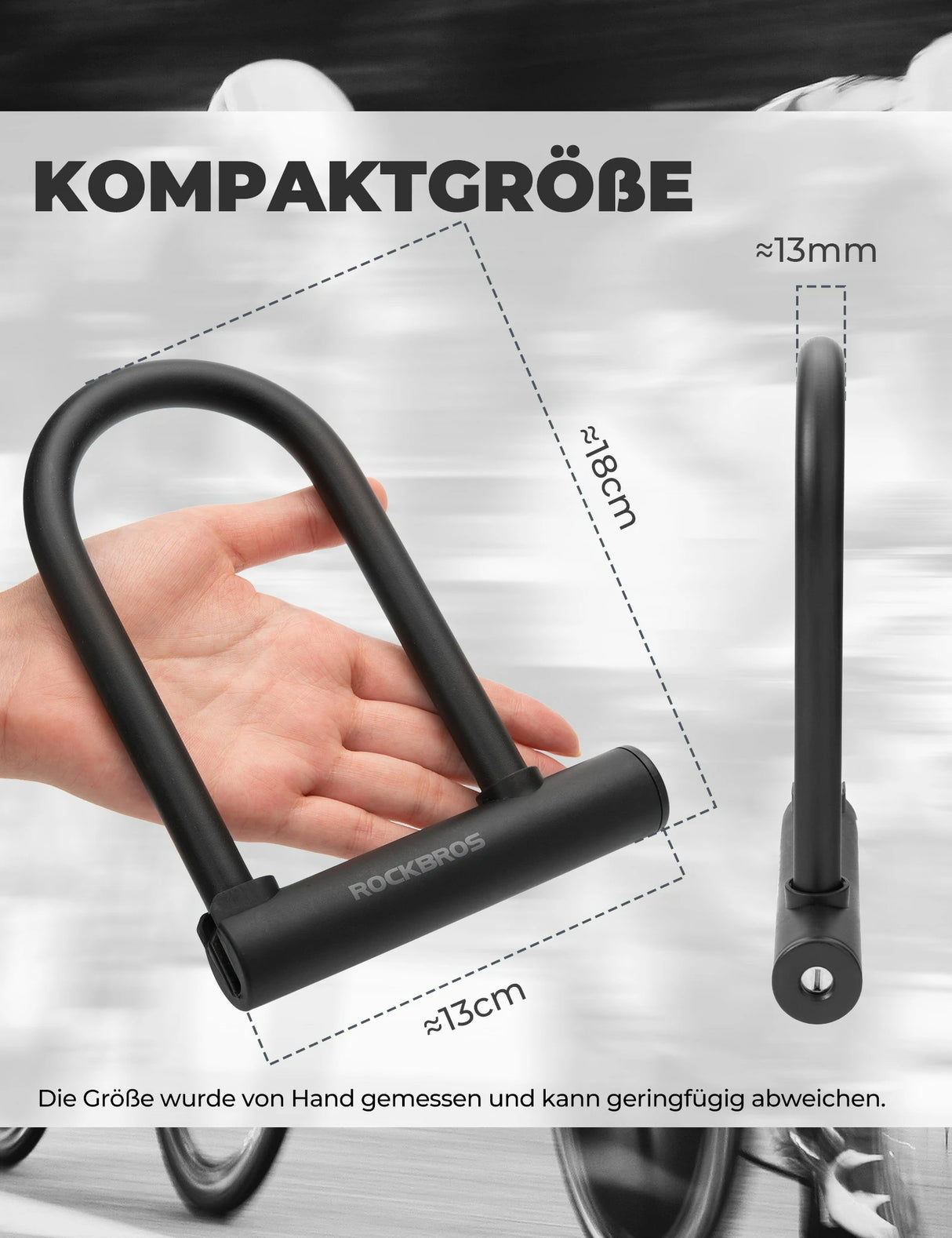 Bügelschloss – Hochsicheres Fahrradschloss wasserdicht