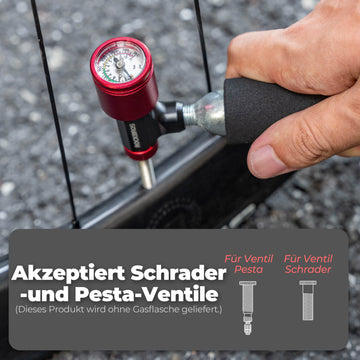 ROCKBROS CO2 Fahrradpumpe Minipumpe für Presta & Schrader Ventile – ROCKBROS-DE
