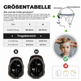 ROCKBROS Kinderhelm BMX MTB Helm mit Abnehmbarem Kinnschutz und Krempe