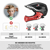 Casque intégral ROCKBROS pour enfants, motif dessin animé, avec mentonnière amovible