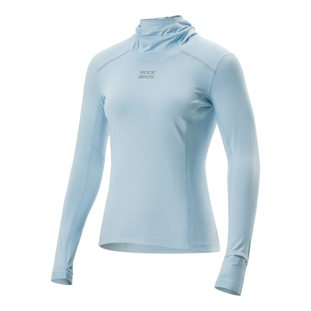 Damen Langarm Radtrikot – Antibakteriell, UV-Schutz, Reflektierend mit – ROCKBROS-DE