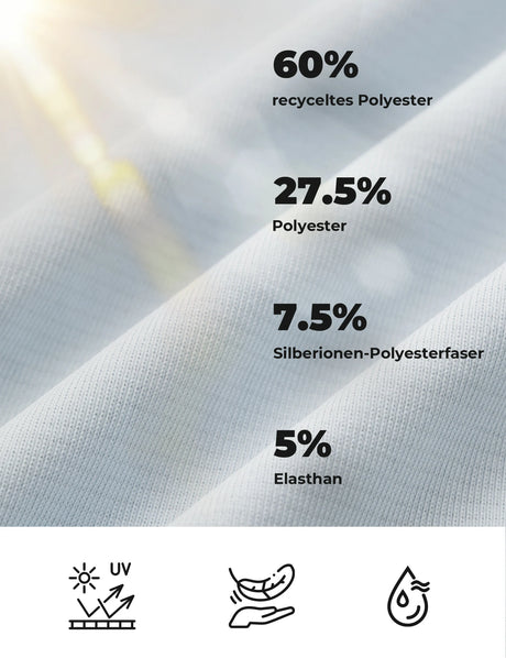 Damen Langarm Radtrikot – Antibakteriell, UV‑Schutz & Reflektierend mit Smartwatch‑Fenster