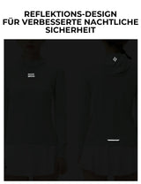 Damen Langarm Radtrikot – Antibakteriell, UV‑Schutz & Reflektierend mit Smartwatch‑Fenster