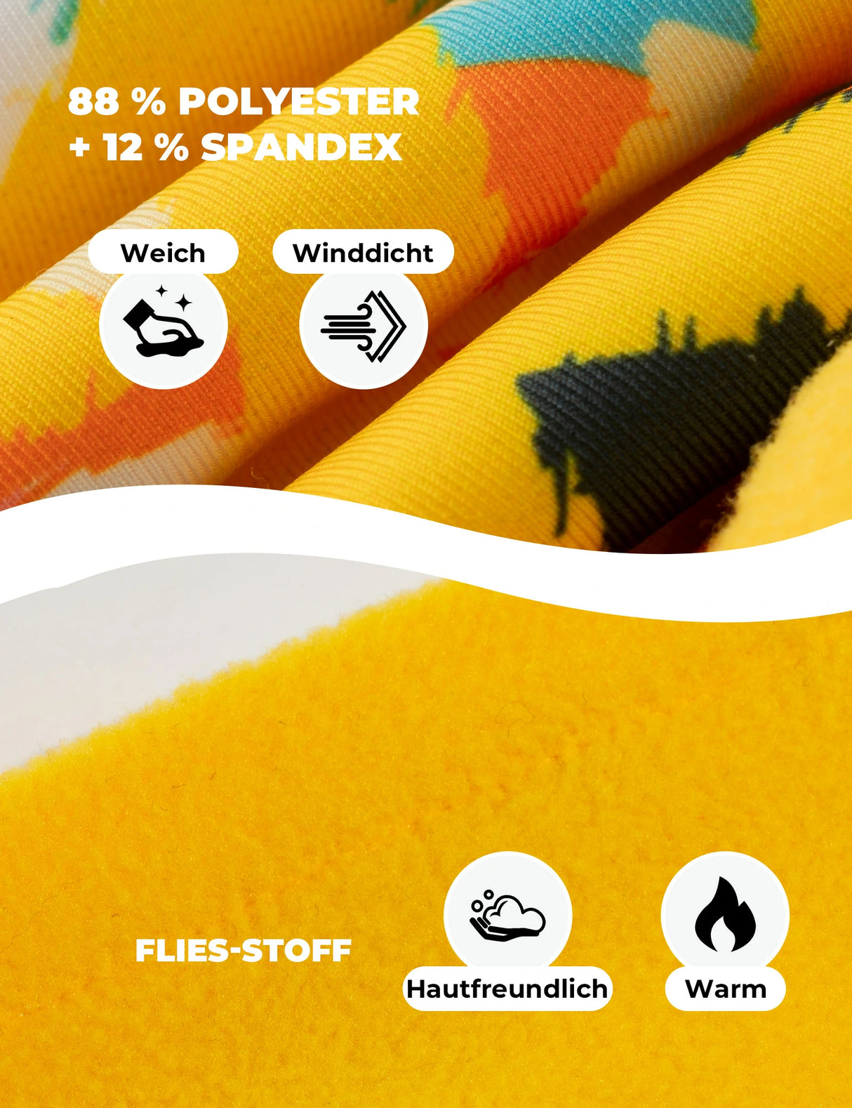 Doppelseitige Mütze für Kinder – Weich, Elastisch & Winddicht (48-54cm)