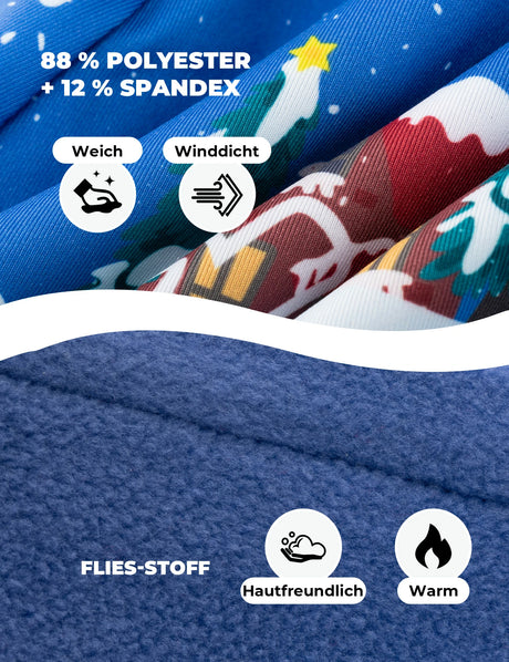 Doppelseitige Mütze für Kinder – Weich, Elastisch & Winddicht (48-54cm)