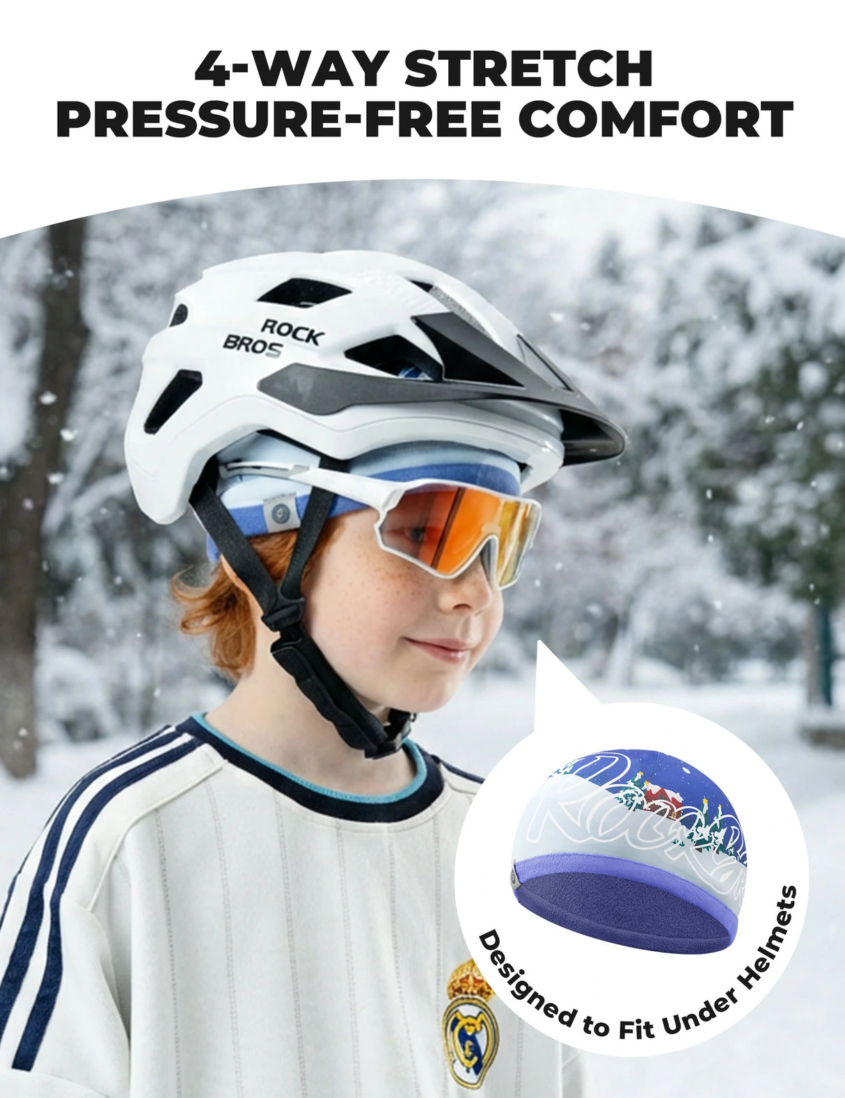 Doppelseitige Mütze für Kinder – Weich, Elastisch & Winddicht (48-54cm)