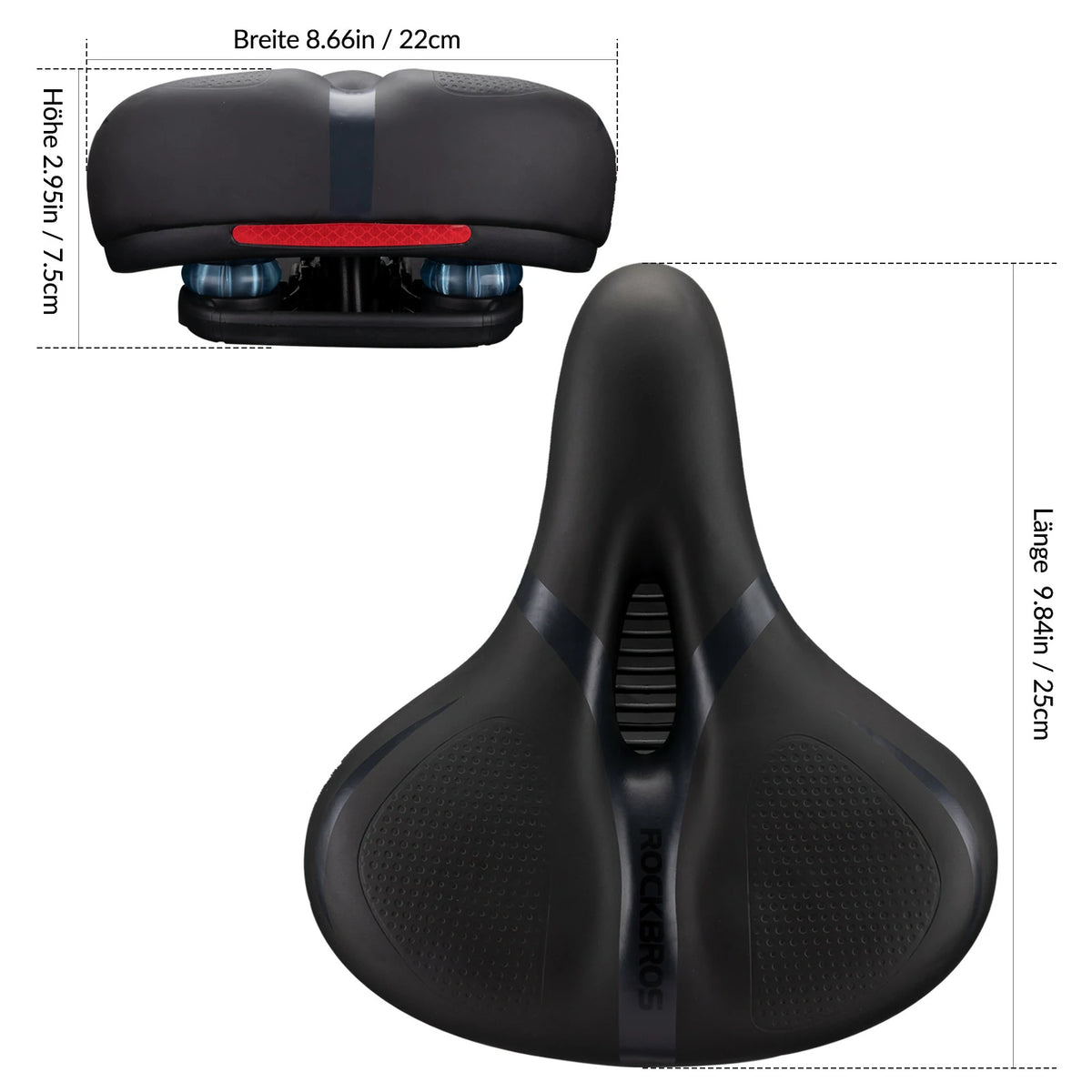 Ergonomischer Fahrradsattel Weich & Atmungsaktiv – ROCKBROS-DE